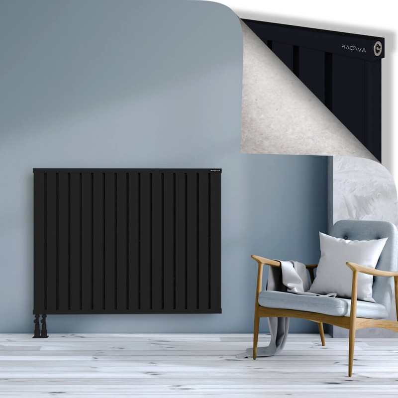 OBI Dekoratif Alüminyum Radyatör 1000x1284 Siyah