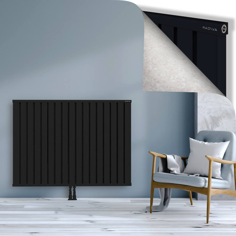 OBI Dekoratif Alüminyum Radyatör 1000x1364 Siyah