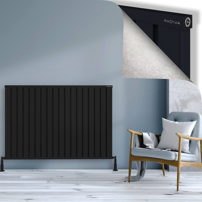 OBI Dekoratif Alüminyum Radyatör 1000x1444 Siyah