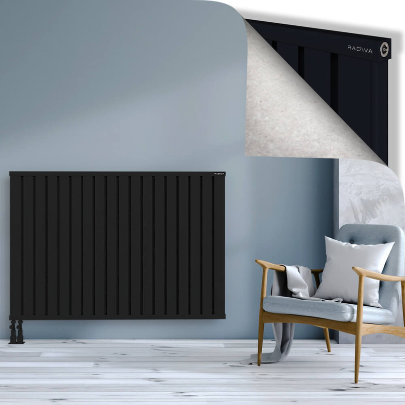 OBI Dekoratif Alüminyum Radyatör 1000x1444 Siyah