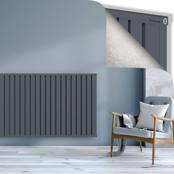 OBI Dekoratif Alüminyum Radyatör 1000x2004 Antrasit - Thumbnail