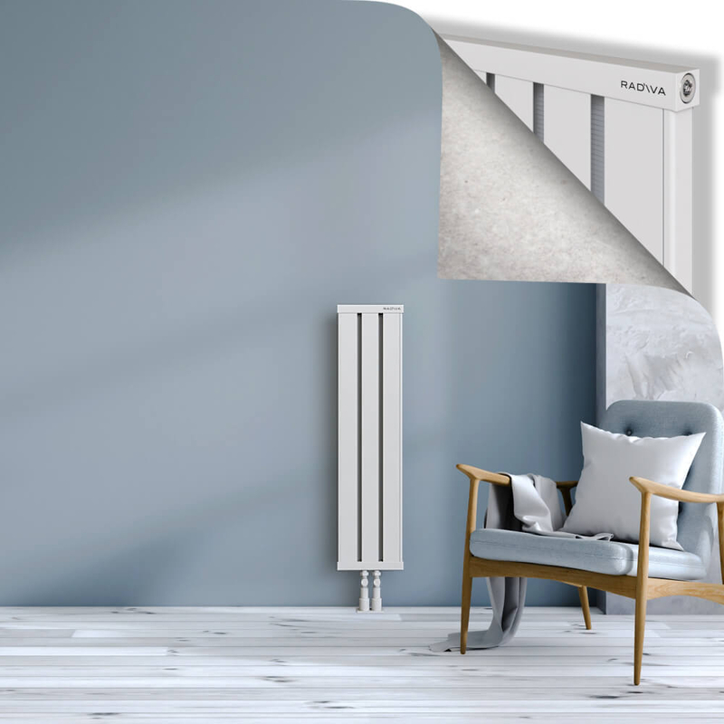 OBI Dekoratif Alüminyum Radyatör 1000x244 Beyaz