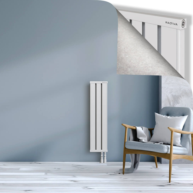 OBI Dekoratif Alüminyum Radyatör 1000x244 Beyaz