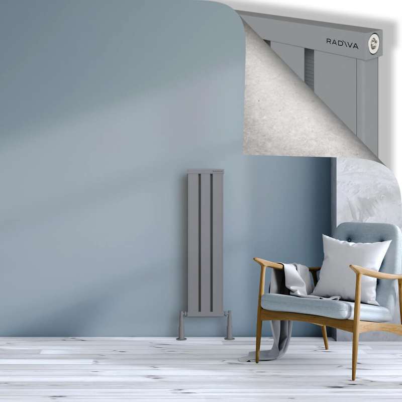 OBI Dekoratif Alüminyum Radyatör 1000x244 Gri