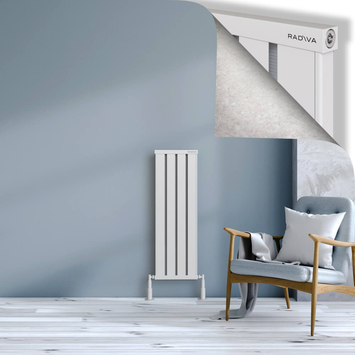 Radiva - Obi Dekoratif Alüminyum Radyatör 1000x324 Beyaz