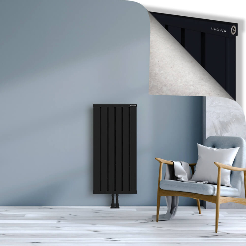 OBI Dekoratif Alüminyum Radyatör 1000x484 Siyah