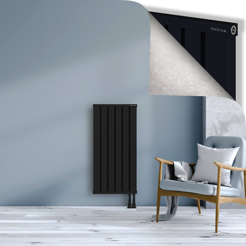 OBI Dekoratif Alüminyum Radyatör 1000x484 Siyah