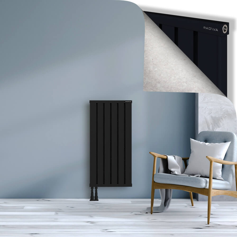 OBI Dekoratif Alüminyum Radyatör 1000x484 Siyah