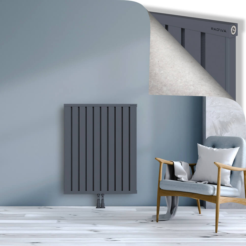 OBI Dekoratif Alüminyum Radyatör 1000x804 Antrasit