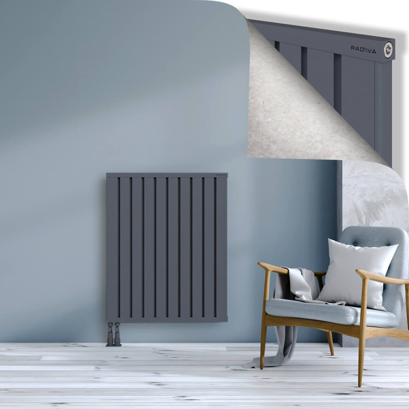 OBI Dekoratif Alüminyum Radyatör 1000x804 Antrasit