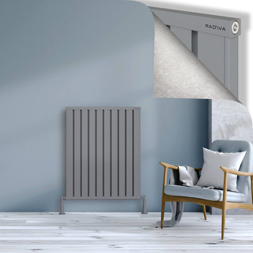 Radiva - Obi Dekoratif Alüminyum Radyatör 1000x804 Gri