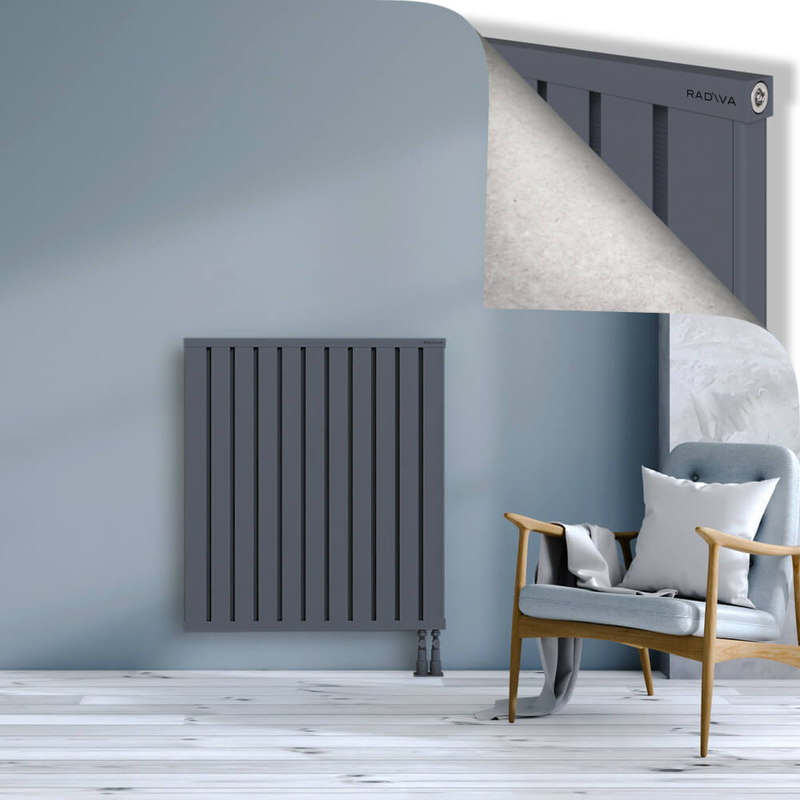 OBI Dekoratif Alüminyum Radyatör 1000x884 Antrasit