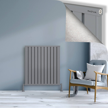 Radiva - Obi Dekoratif Alüminyum Radyatör 1000x884 Gri