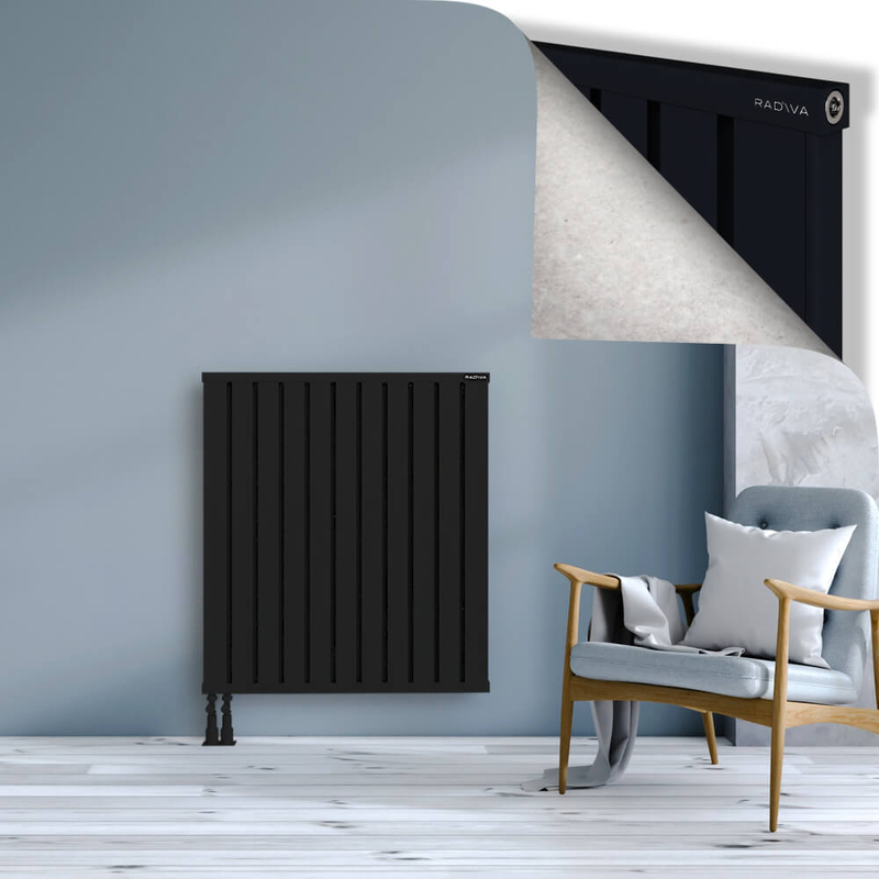 OBI Dekoratif Alüminyum Radyatör 1000x884 Siyah