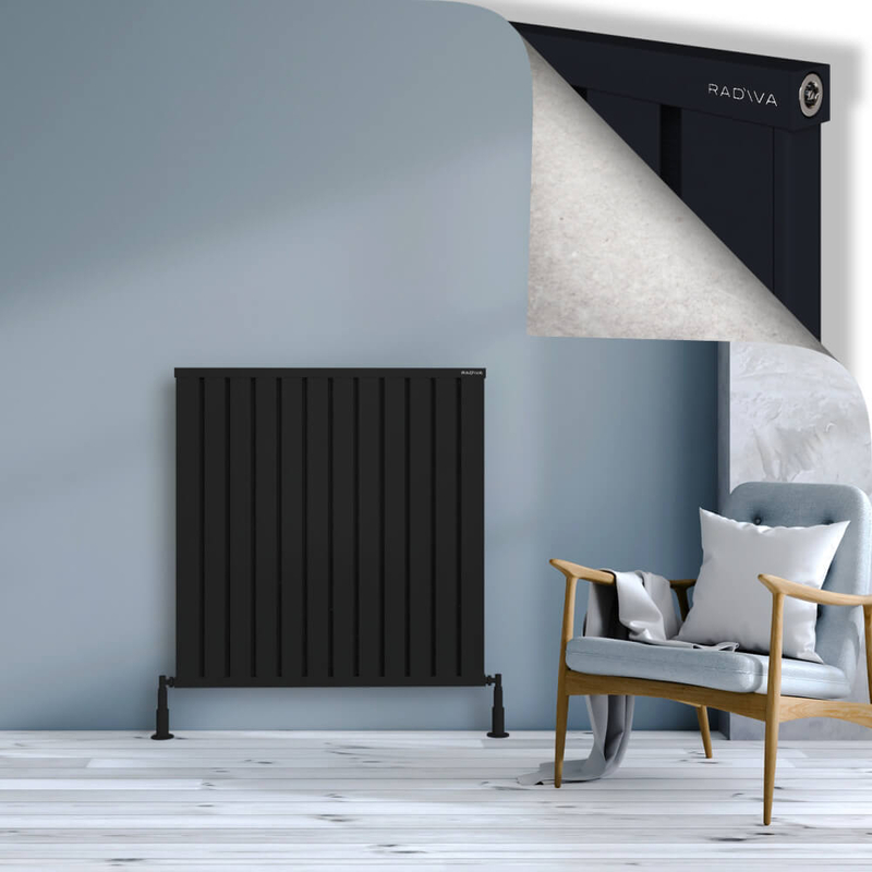 OBI Dekoratif Alüminyum Radyatör 1000x964 Siyah