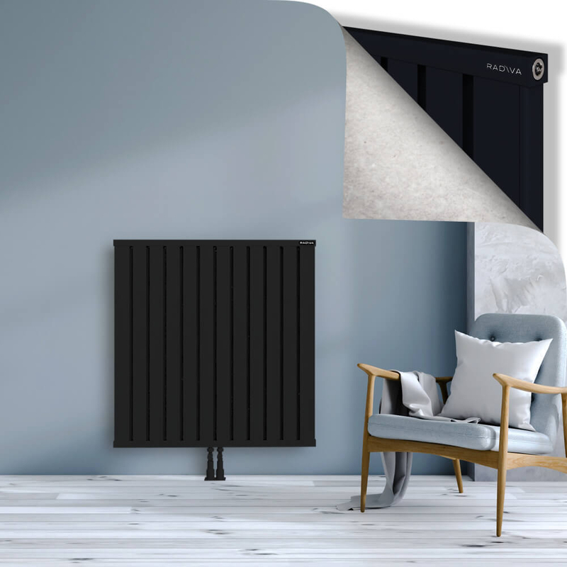 OBI Dekoratif Alüminyum Radyatör 1000x964 Siyah