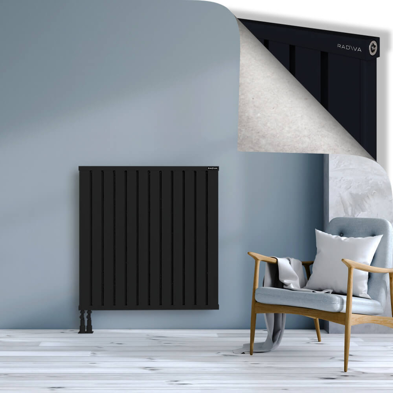 OBI Dekoratif Alüminyum Radyatör 1000x964 Siyah