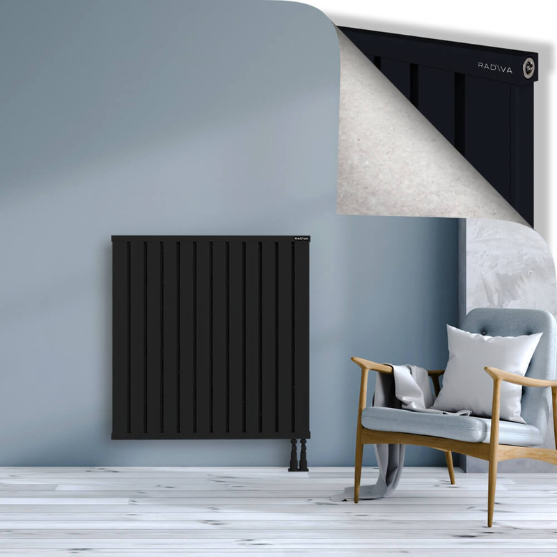 OBI Dekoratif Alüminyum Radyatör 1000x964 Siyah