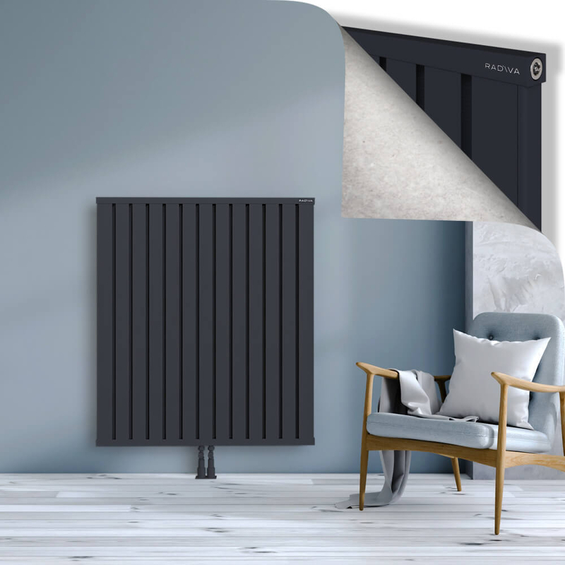 OBI Dekoratif Alüminyum Radyatör 1200x1044 Koyu Antrasit