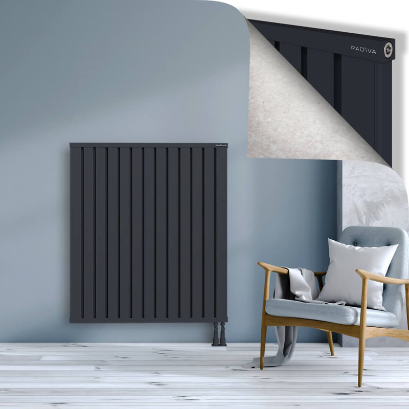 OBI Dekoratif Alüminyum Radyatör 1200x1044 Koyu Antrasit