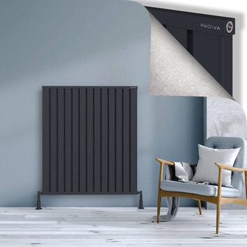 Radiva - Obi Dekoratif Alüminyum Radyatör 1200x1044 Koyu Antrasit