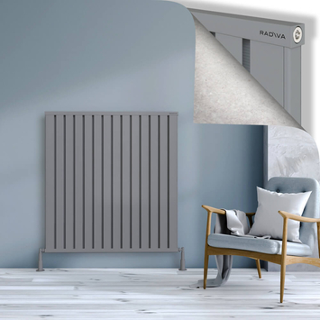 Radiva - Obi Dekoratif Alüminyum Radyatör 1200x1124 Gri