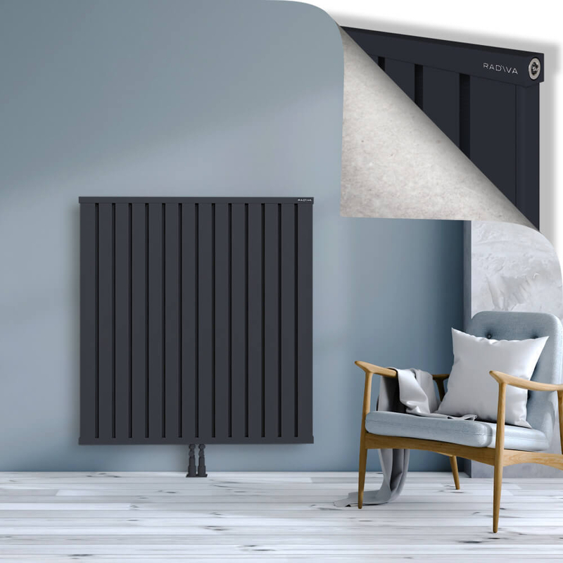 OBI Dekoratif Alüminyum Radyatör 1200x1124 Koyu Antrasit