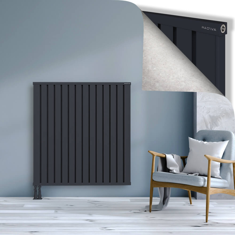 OBI Dekoratif Alüminyum Radyatör 1200x1124 Koyu Antrasit