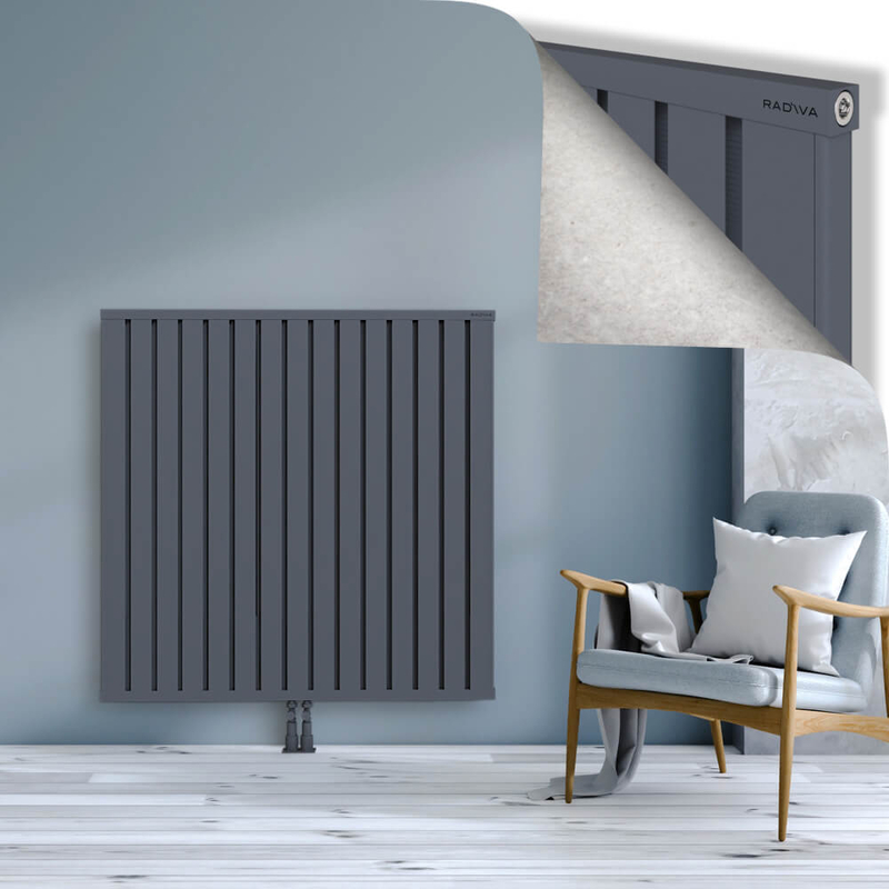 OBI Dekoratif Alüminyum Radyatör 1200x1204 Antrasit