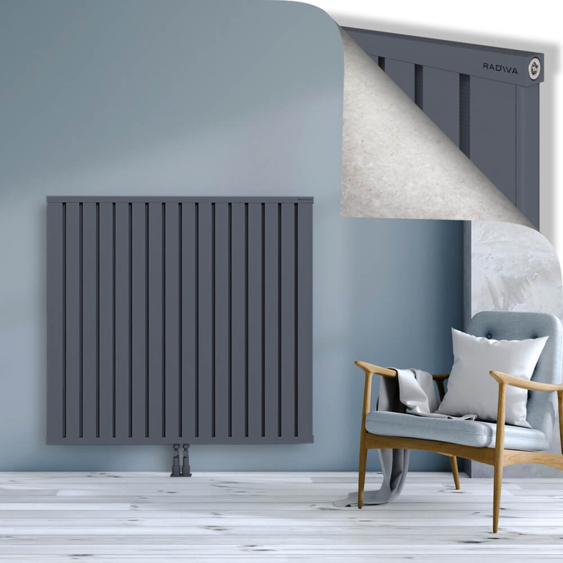 OBI Dekoratif Alüminyum Radyatör 1200x1284 Antrasit