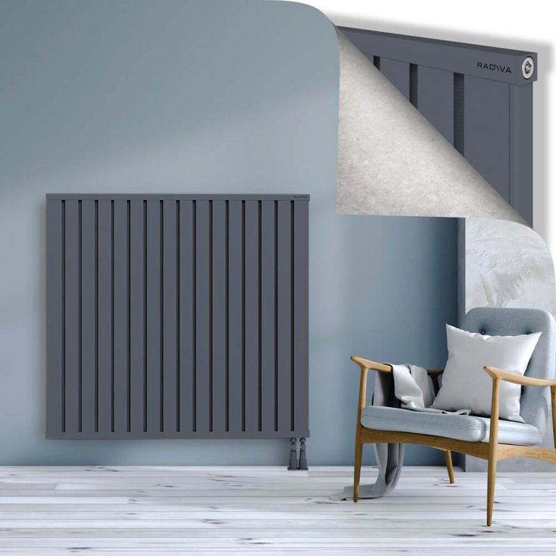 OBI Dekoratif Alüminyum Radyatör 1200x1284 Antrasit