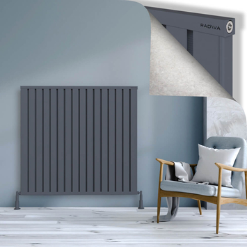Radiva - Obi Dekoratif Alüminyum Radyatör 1200x1284 Antrasit