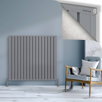 Radiva - Obi Dekoratif Alüminyum Radyatör 1200x1284 Gri