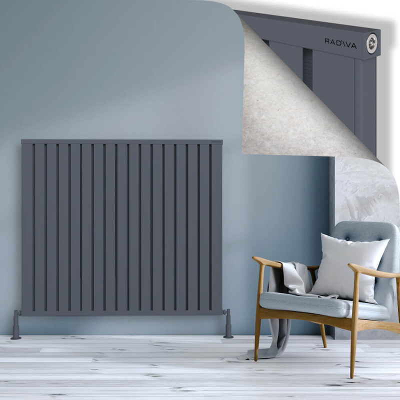 OBI Dekoratif Alüminyum Radyatör 1200x1364 Antrasit