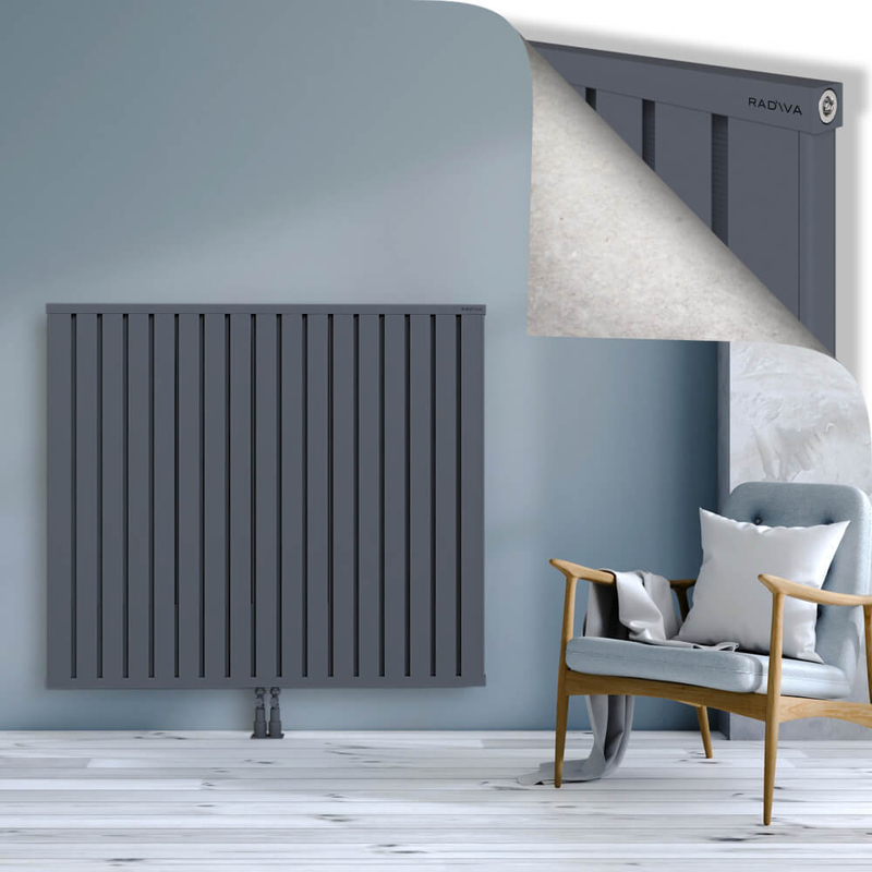 OBI Dekoratif Alüminyum Radyatör 1200x1364 Antrasit