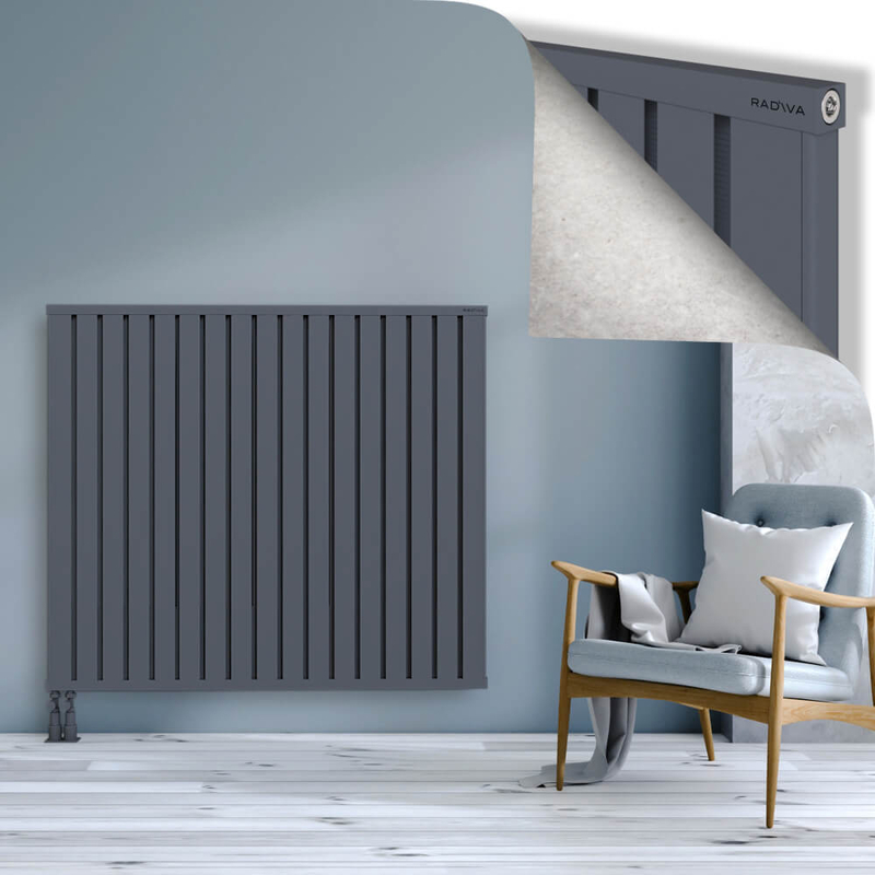 OBI Dekoratif Alüminyum Radyatör 1200x1364 Antrasit
