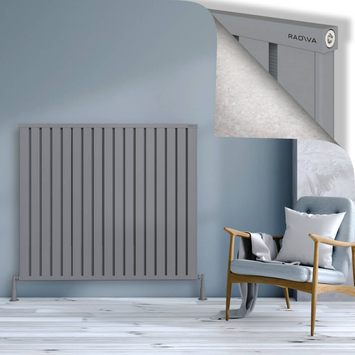 Radiva - Obi Dekoratif Alüminyum Radyatör 1200x1364 Gri