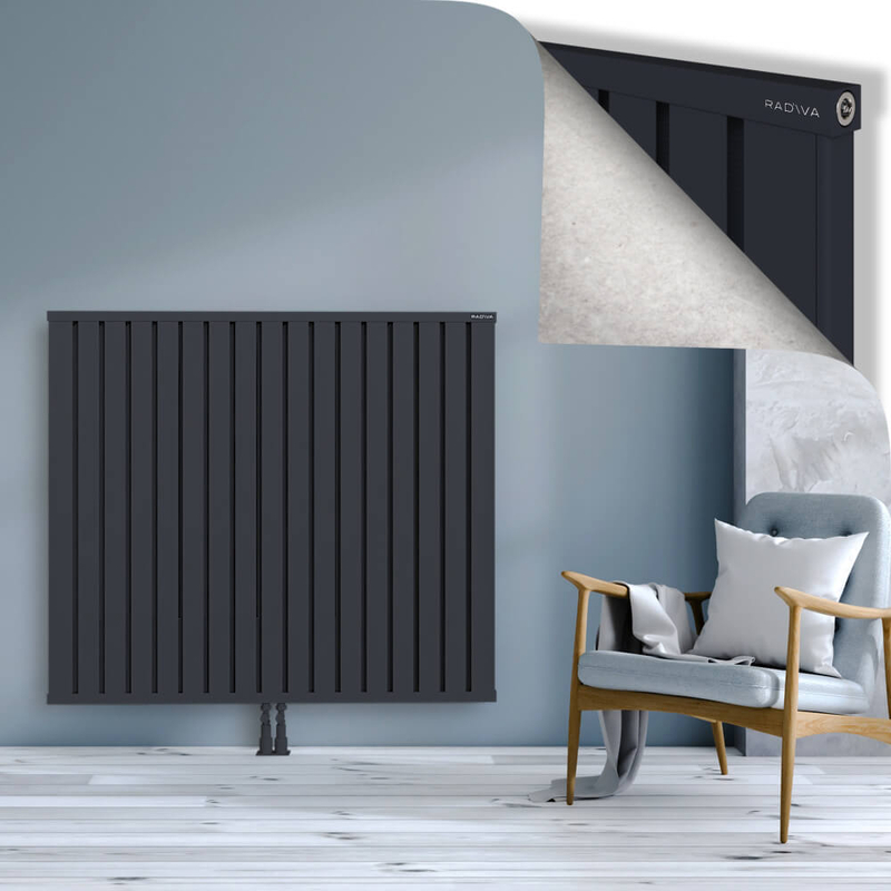 OBI Dekoratif Alüminyum Radyatör 1200x1364 Koyu Antrasit