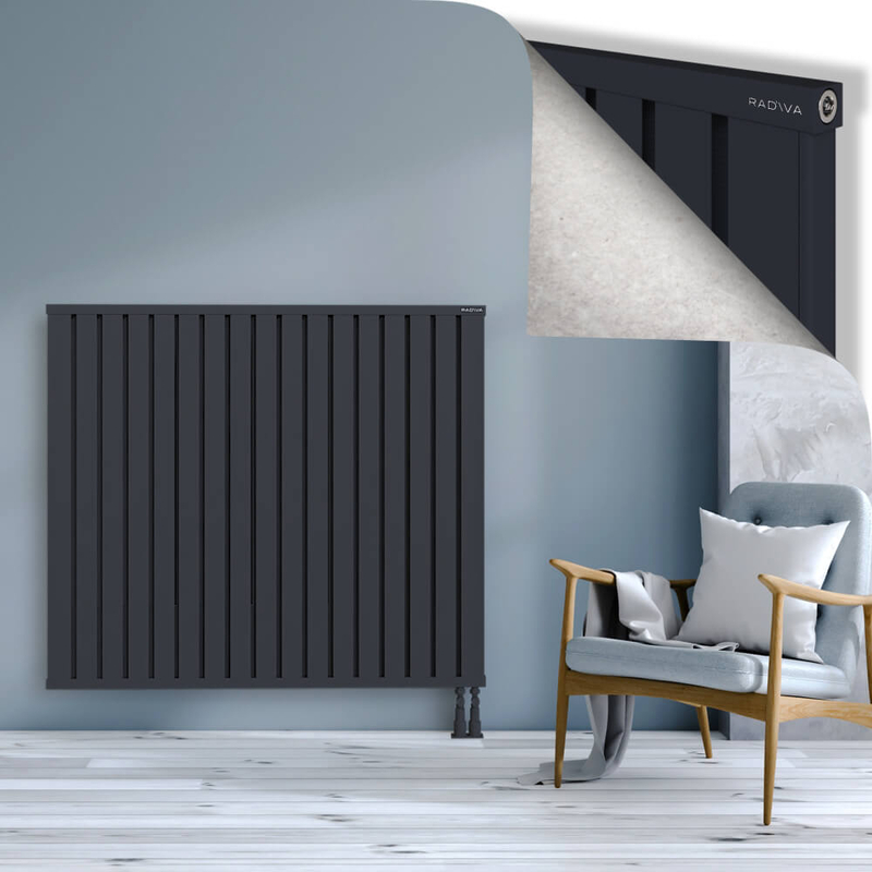 OBI Dekoratif Alüminyum Radyatör 1200x1364 Koyu Antrasit