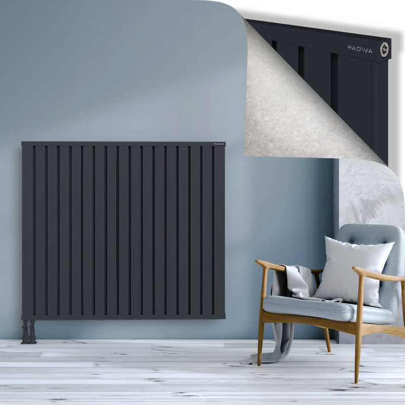 OBI Dekoratif Alüminyum Radyatör 1200x1364 Koyu Antrasit
