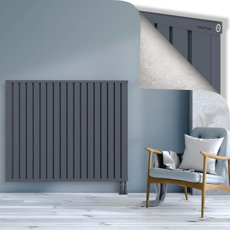 OBI Dekoratif Alüminyum Radyatör 1200x1444 Antrasit
