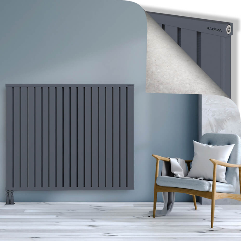 OBI Dekoratif Alüminyum Radyatör 1200x1444 Antrasit