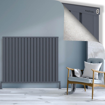 Radiva - Obi Dekoratif Alüminyum Radyatör 1200x1444 Antrasit