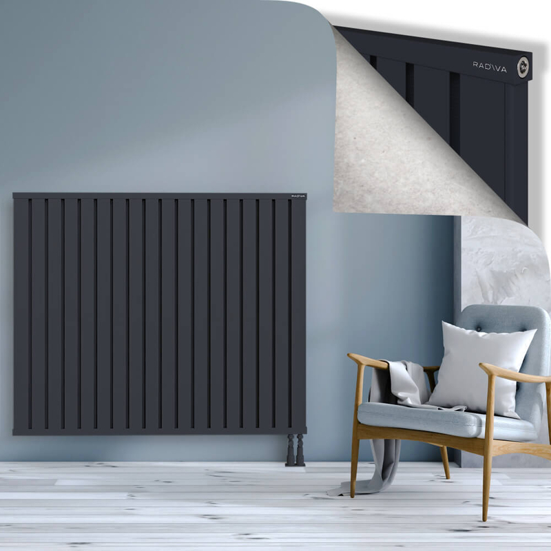 OBI Dekoratif Alüminyum Radyatör 1200x1444 Koyu Antrasit