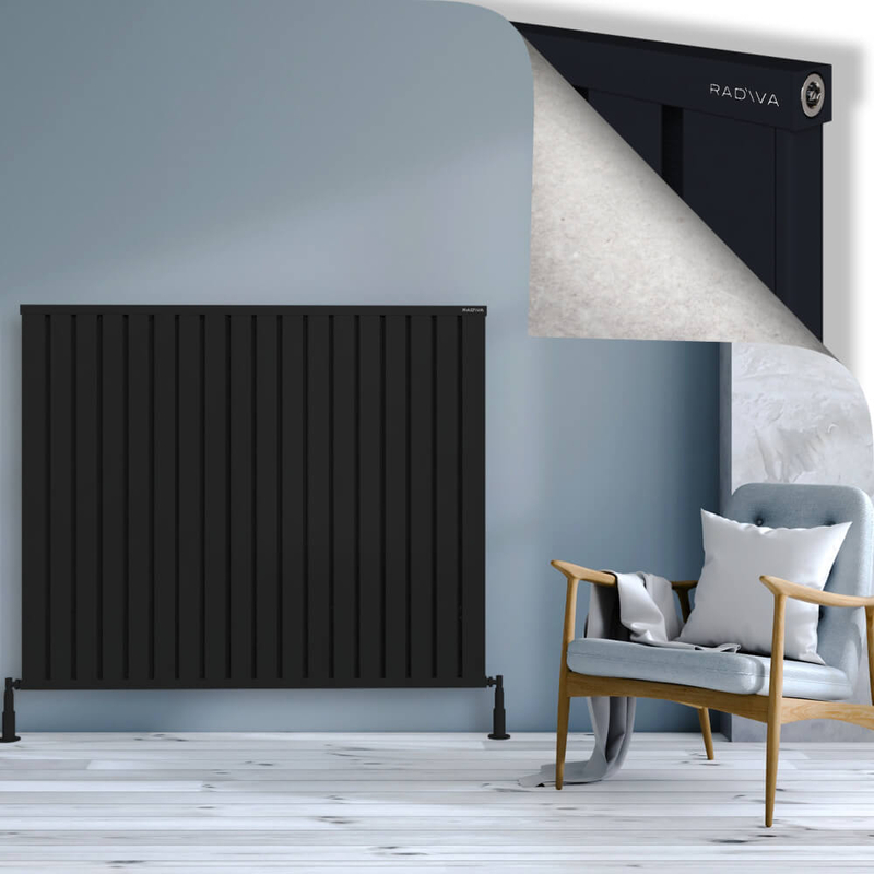 OBI Dekoratif Alüminyum Radyatör 1200x1444 Siyah