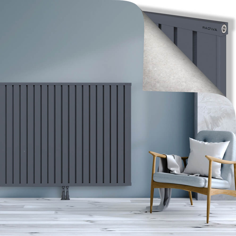 OBI Dekoratif Alüminyum Radyatör 1200x1524 Antrasit