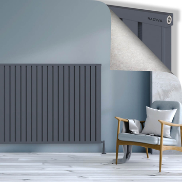Radiva - Obi Dekoratif Alüminyum Radyatör 1200x1524 Antrasit