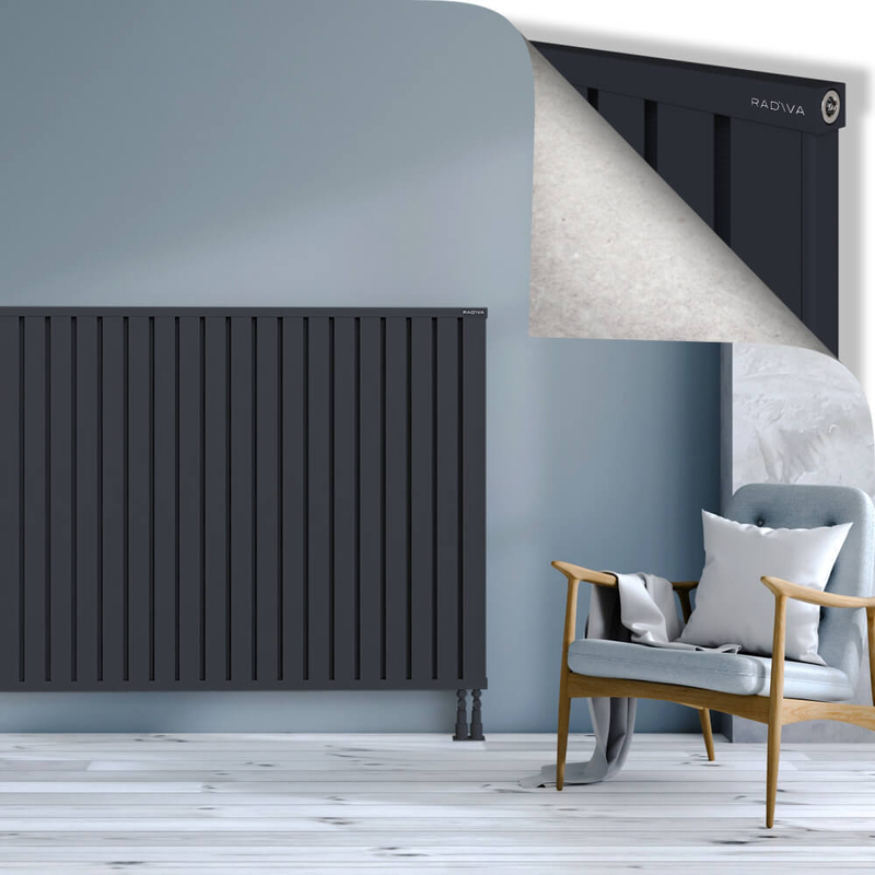OBI Dekoratif Alüminyum Radyatör 1200x1684 Koyu Antrasit