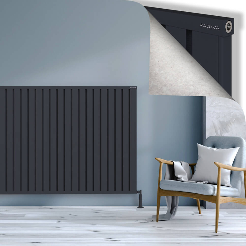OBI Dekoratif Alüminyum Radyatör 1200x1684 Koyu Antrasit