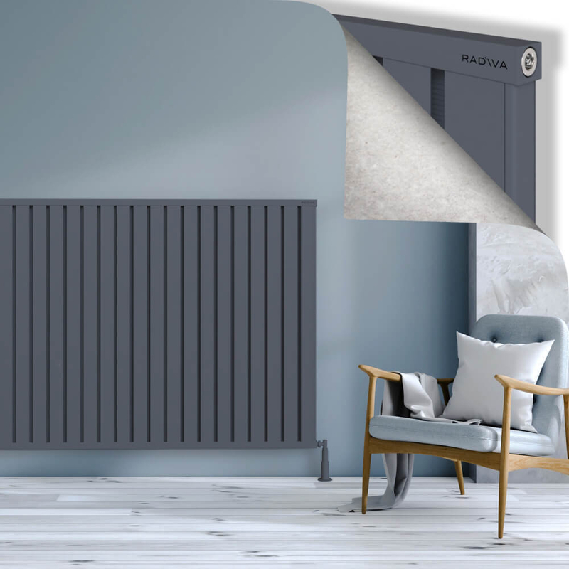 OBI Dekoratif Alüminyum Radyatör 1200x2084 Antrasit